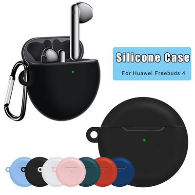 With Keychain Anti-fall Protective Cover Soft Silicone Case Shockproof Sleeve Earphones Pouch