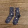 Women Socks Autumn And Winter Thicken Wool Middle Tube Socks Cute Cartoon Cat Printing Japanese College Style Loose Stockings