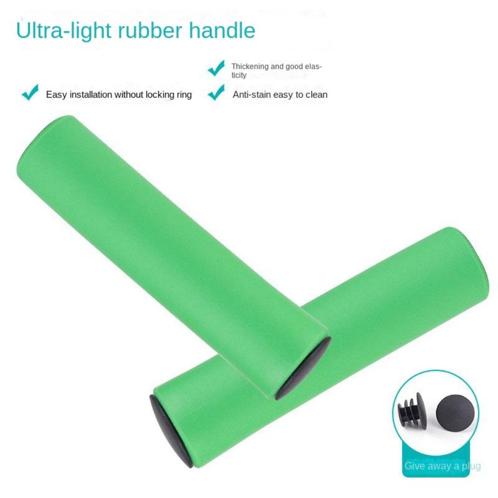 2Pcs Anti-slip Bicycle Handlebar Grips Strong Support Grips Bicycle Grips