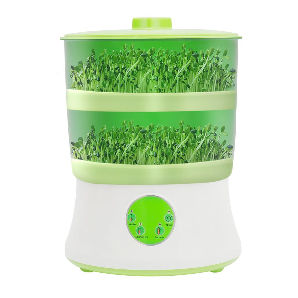 Bean Sprouts Machine,2 Layers Automatic Sprouts Growing kit w/3 Seasonal Modes Also for Soybean,Mung Bean,Red Bean,Radish