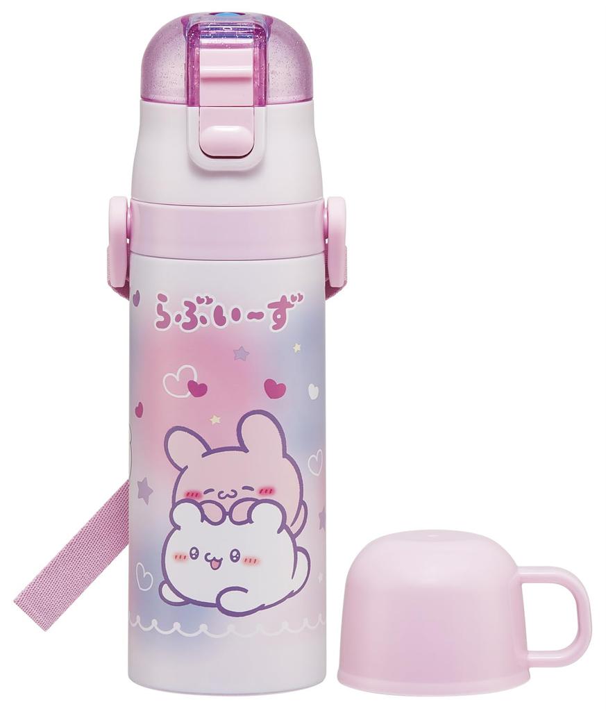 Skater Stainless Steel Water 470ml or 430ml Lightweight and Insulated and Cold Water Sports Bottle for Kids' Bottle, 2-Way Design, (Direct Drink) (Cup