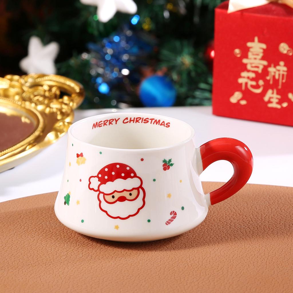 2025 New Ceramic Holiday Mugs Covered and Spattered Ideal for Christmas Gifts and Birthday Presents Coffee Cups Set