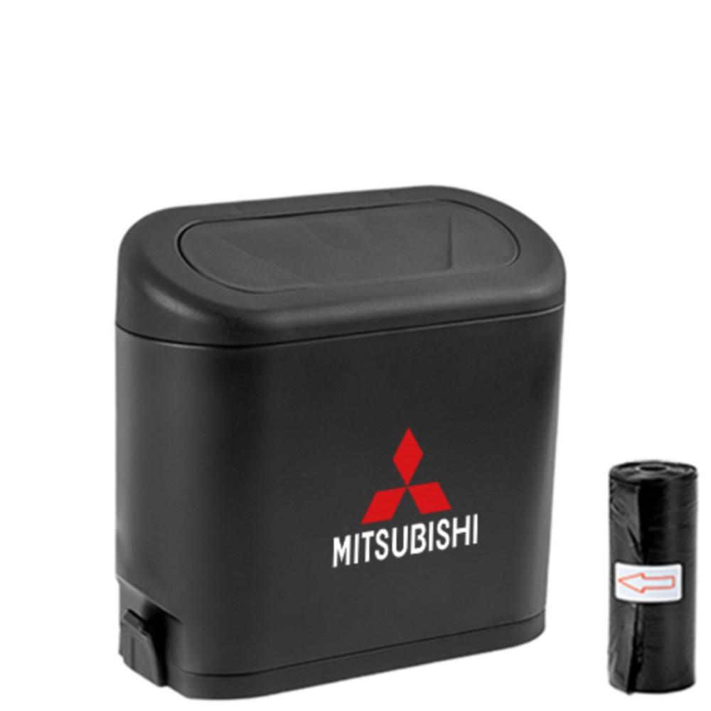 

Car Portable Trash Can Auto Logo Sundries Storage Box Accessories For Mitsubishi Asx Lancer Pajero Outlander L200 Delica Eclipse