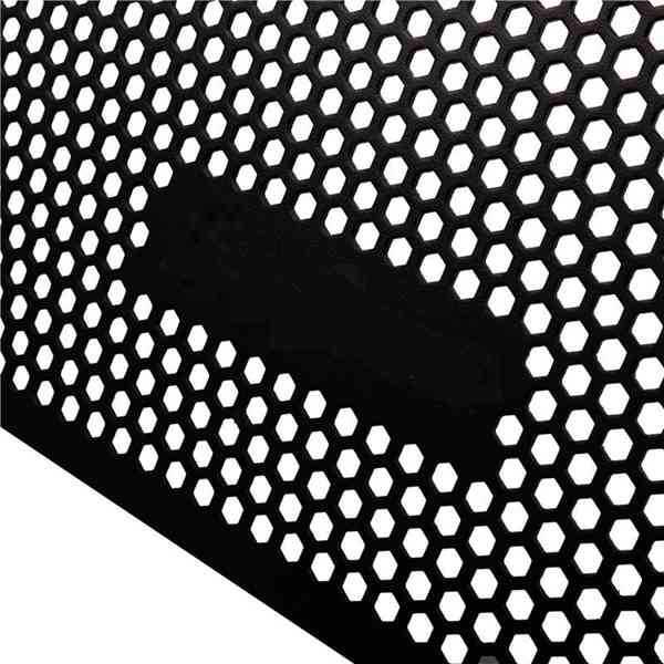 Aluminum Motorcycle Radiator Mesh Protector - Black No size specified