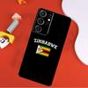 Zimbabwe Flag Phone Case For Samsung Galaxy S25 Ultra S24 Ultra S9 S10 S20 S21 S22 S24 Plus S23 FE Cover