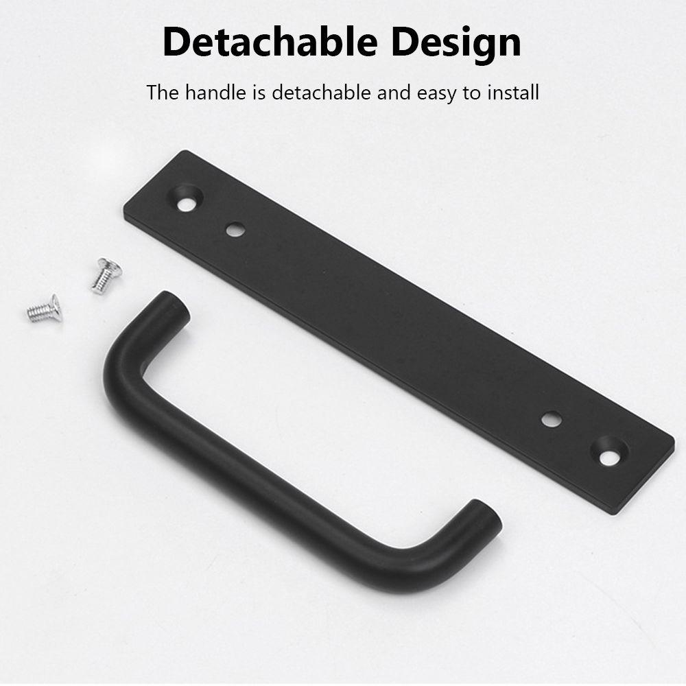 1/2Pcs Aluminium Alloy Sliding Barn Door Pulls Easy Installation Hardware Handle