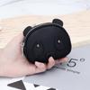 Women's Genuine Leather Large Capacity Double Zipper Coin and Lipstick Pouch