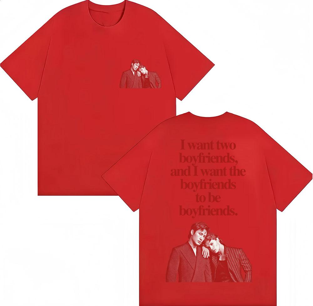 

2026 Heated Rivalry Hollander I Want Two Boyfriends Print Tshirt Unisex Women Fashion Vintage T Shirt Cotton Casual Tshirts S