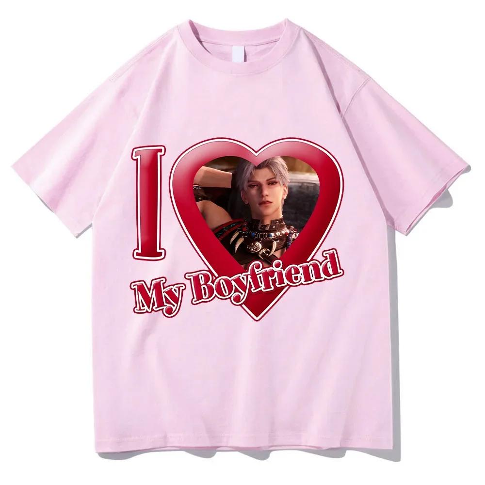 Love and Deepspace Sylus Tričko Miluji svého přítele Topy Dámské oblečení Valentýn Perfektní tričko Módní Nové tričko Horká hra