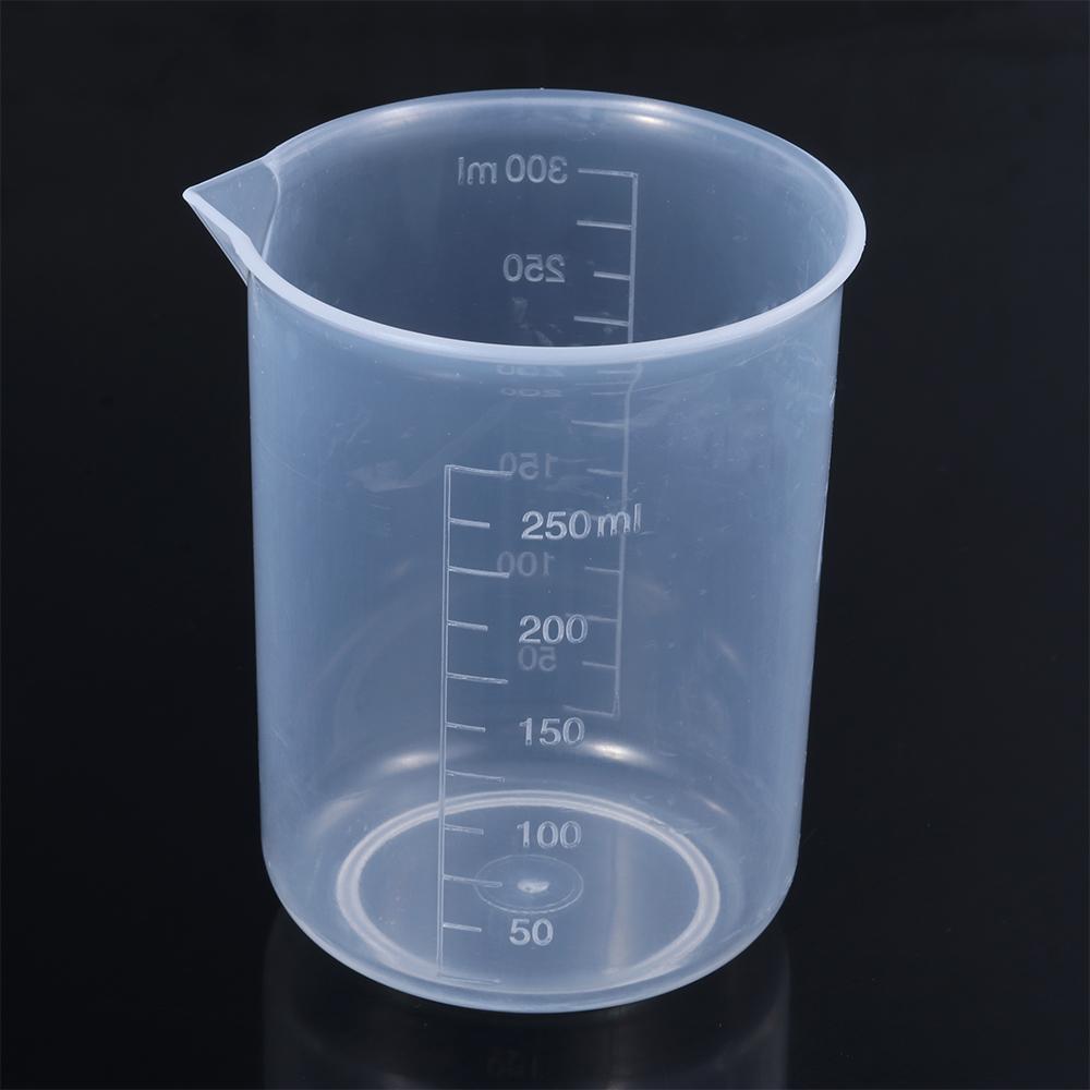 Measuring Cup Transparent Plastic Laboratory Beaker Graduated Liquid Jug Cup Kitchen Baking Cooking Measurement Scale Container