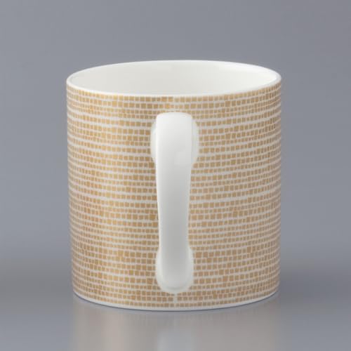 NARUMI Luminar Mug, 340cc, Gold, Stylish, Modern, Casual, Large, Gift, Microwave-safe, Dishwasher-safe, Gift Boxed, 52528-2999