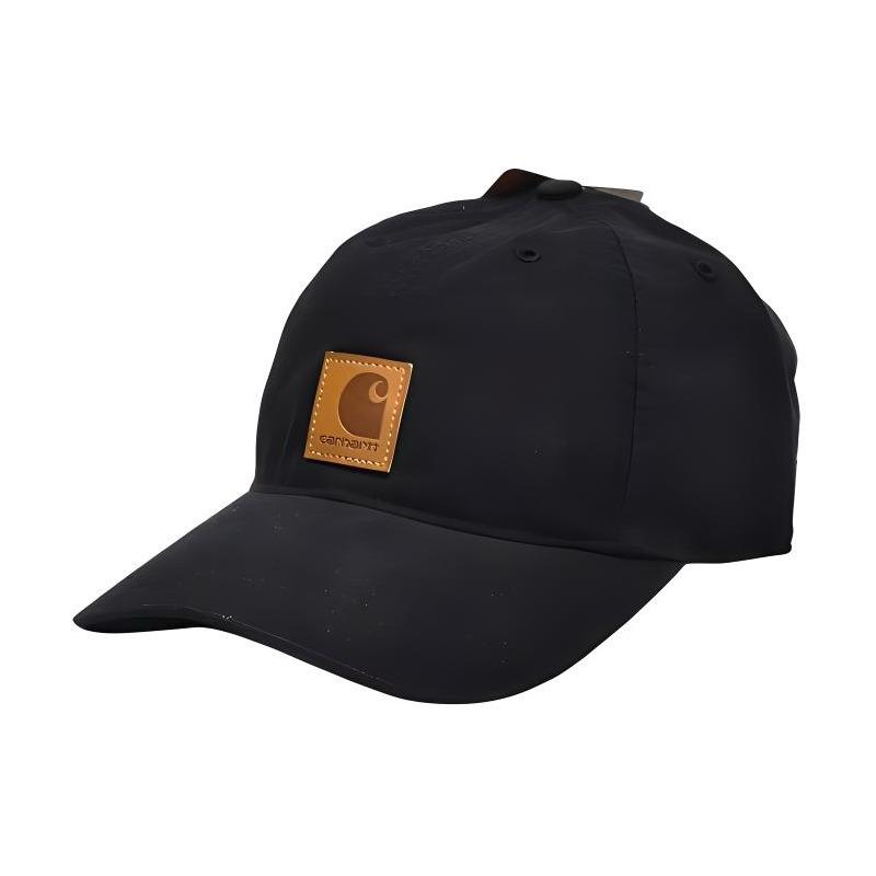 carhartt Gewaschenes und distressed Street Hip-Hop Markenlogo Baumwolle Baseballkappe Herrenstil Schwarz F - Ohne Box