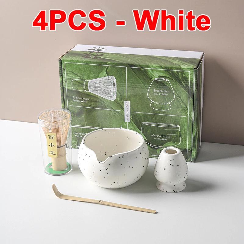 

4/5/7/8pcs Set Traditional Matcha Gift Set Bamboo Matcha Whisk Scoop Ceremic Matcha Bowl Whisk Holder Japanese Tea Teaware Sets