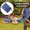 Camping Folding Mat Extra Soft Waterproof Compact Size Exquisite Pattern Collapsible Polyester Moisture-proof Cushion Hiking Picnic Seat Mat