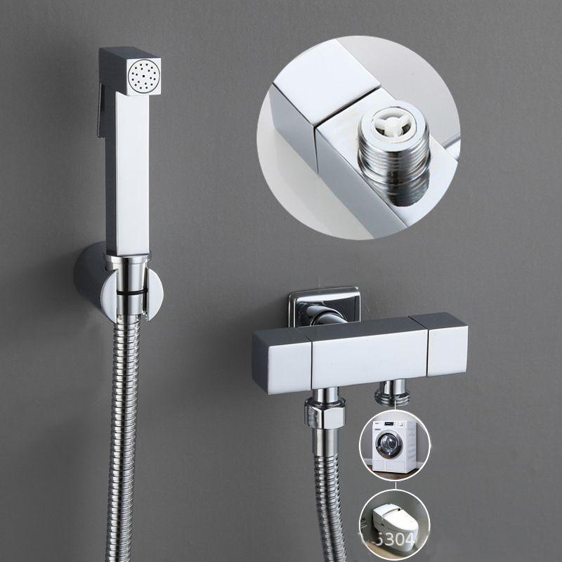 Matte Black Bathroom Bidets Faucet Toilet Cleaner Bidet Sprayer Toilet Faucets Hygienic Bidet Taps Shower Spray Gun