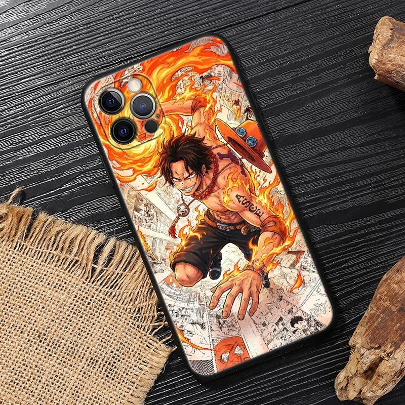 

Portgas D Ace One P-Piece Fire Fist Funda For iphone 17 Case For iPhone 16 15 11 12 13 17 Pro Max 15 Plus 17E 16E Air Soft Cover iPhone 11Pro Max