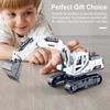 Kids Excavator Toy Movable Joints 360 Degrees Rotatable Realistic Construction Vehicle Engineering Truck Model Toddlers Boys Birthday Gift