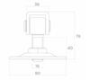Adjustable Hinge With Plate 16Mm 80*80*3Mm - Mp Zaw Rp16
