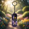 Portable Keychain Pendant Pill Storage Container Butterfly Dispenser Medicine Holder Box Outdoor Pill Organizer Office Use