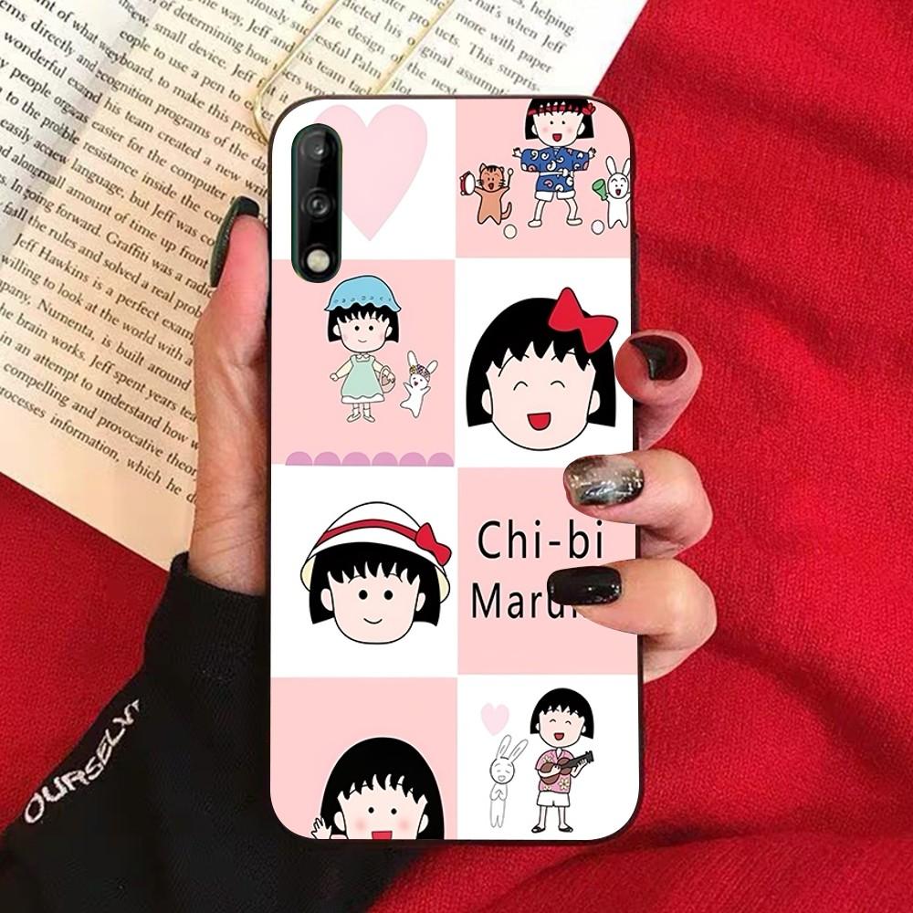 Cartoon Chibi Maruko Chan Phone Case For Huawei Honor 10 lite 9 20 7A 9X 30 50 60 70 pro plus Soft Silicone Cover