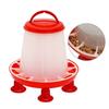 1.5/3/6/9kg Chicken Duck Feeder Bucket With Leg Poultry Food Fountain Chicken Chick Hen Lid Handle Feeding Watering Supply