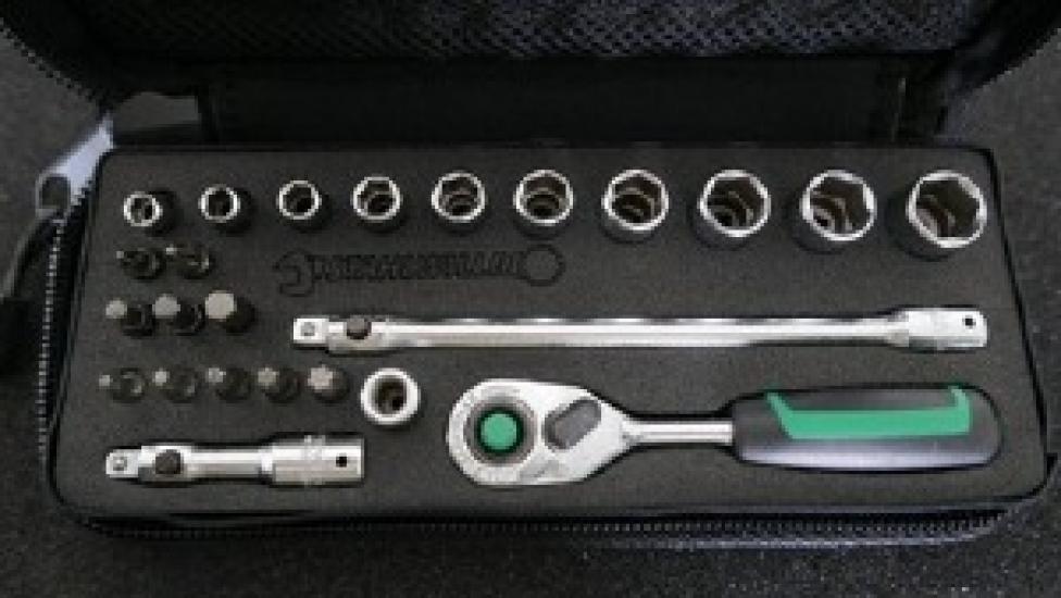 STAHLWILLE 24-piece 1/4SQ Socket Wrench Set with Soft Case 40/20/4 SCI USED