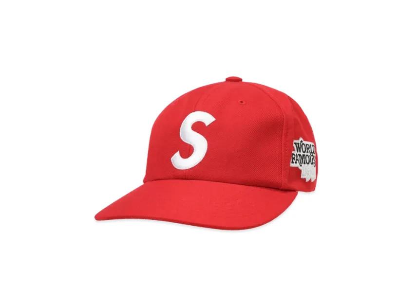 806586 Supreme World Famous S Logo 6-Panel (26SS)  Red One-Size