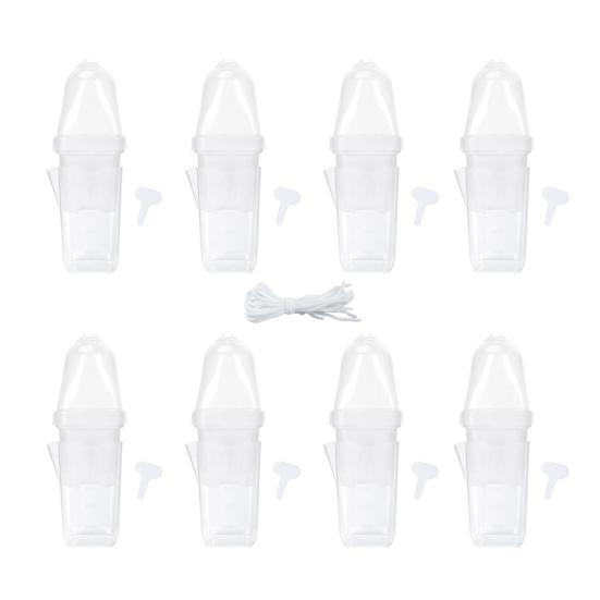 Absorbent Flower Pot with Transparent Double-Layer Design 150ml Deep Water Reservoir Adjustable Vent Humidity Dome Plant Propagation Pot