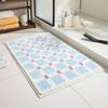 Fresh Blue White Pink Checkered Rug Bathroom Wet Dry Area Mat Nordic Instagram Style Living Room Bedroom Home Decor
