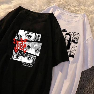 Anime Demon Slayer Hashira Graphic TShirt Unisex Mens 2026 Summer Fashion Oversize Street Casual Y2K Top Streetwear Clothing