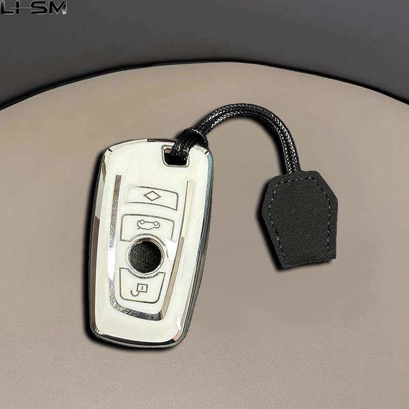 For Bmw I7 X7 G07 Lci Ix I20 X1 X3 X5 U11 5 7 Series G70 G09 Xm U06 G81 M3 Fashion Tpu Car Key Case Cover Protected Keychain Fob