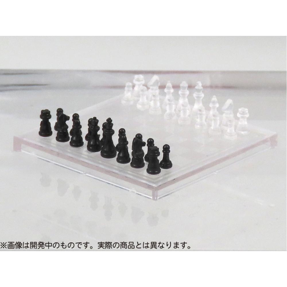 Puripura 1 12 Chess With Puripura Figures  Clear X Black 