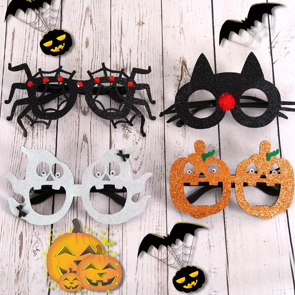 Halloween Adorable Kids Glasses With Spider Ghost Pumpkin Bat And Skull Designs For Parties