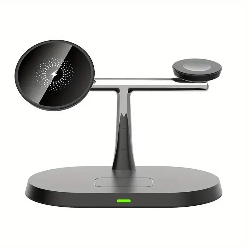 15W 3 In 1 Magnetic Wireless Charger Stand Phone Fast Charging Charger Holder For iPhone 16 15 14 13 Pro Max Apple Watch Airpods