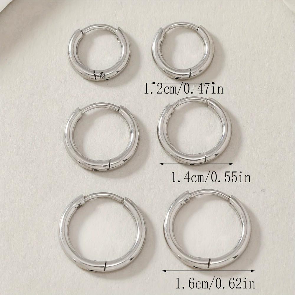 New Exaggerated Horseshoe Clip Earrings Fashion Simple Elegant Punk Stud Earbob Trendy Jewelry Accessories for Both Men Women