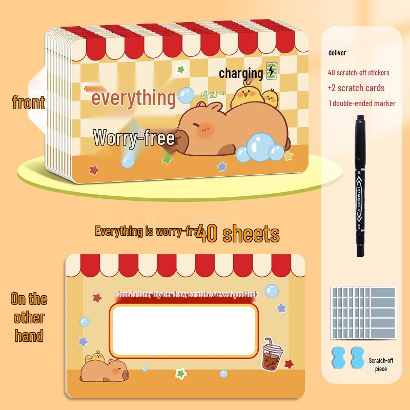 Interactive Lucky Scratch-off Cards for Elementary and Kindergarten Students