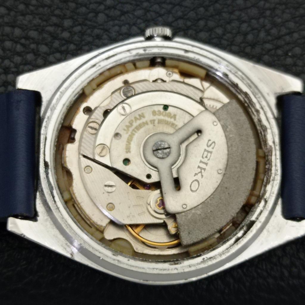 AUTOMATISK 6309A VINTAGE SEIKO JAPAN HERREKLOKKE MED BLÅ SKIVE a701526-5 R206b-a701526