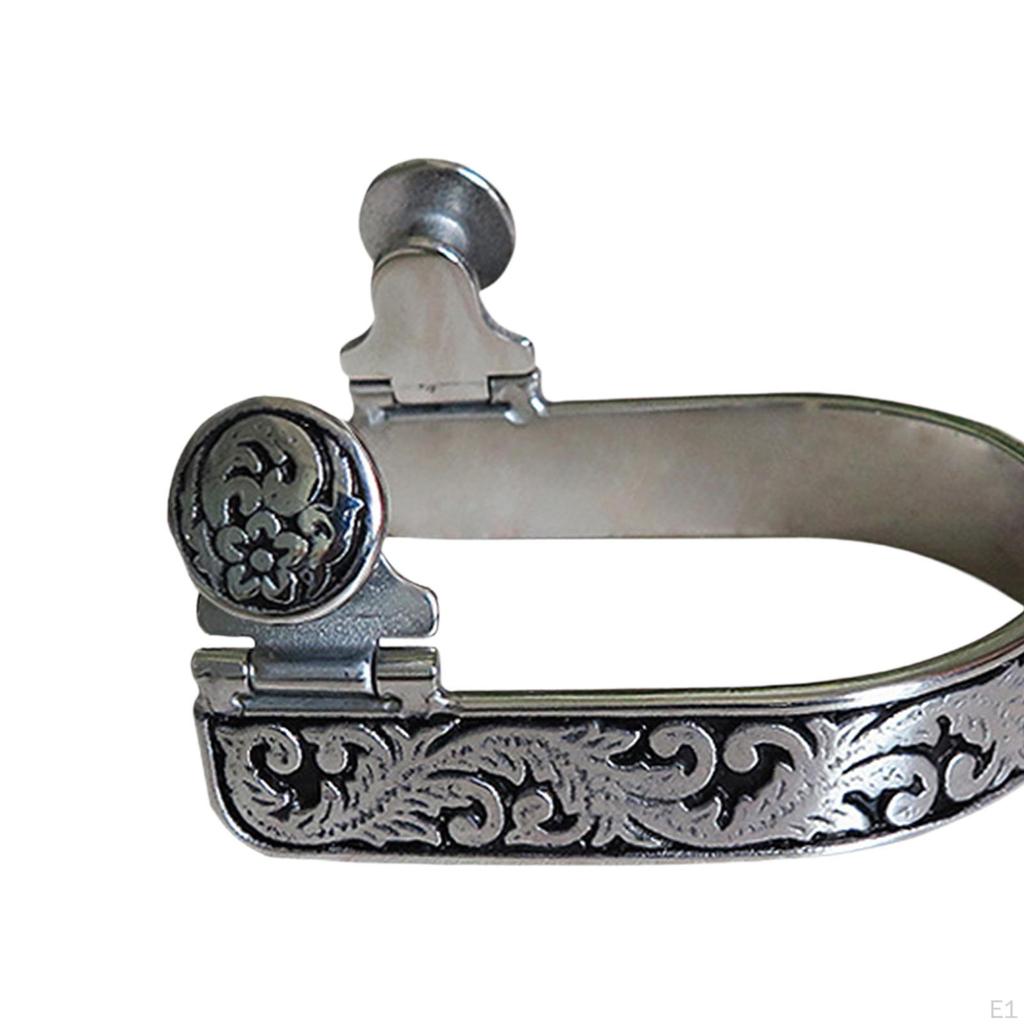 2x Horse Spurs Riding Antique Style Stainless Steel Western Cowboy Boot