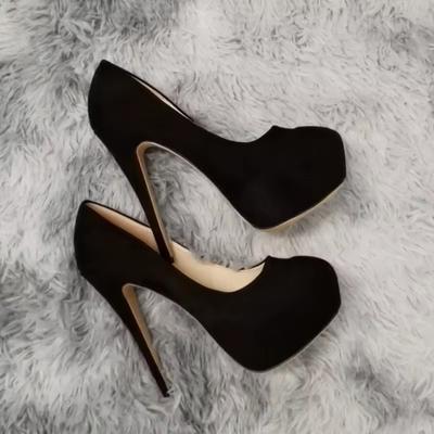 Escarpins à talons aiguilles sexy pour femmes, 14 cm, talons super hauts, bout rond, plateforme, talons fins, boîte de nuit, robe de soirée, chaussures de mariage rouges, taille 44