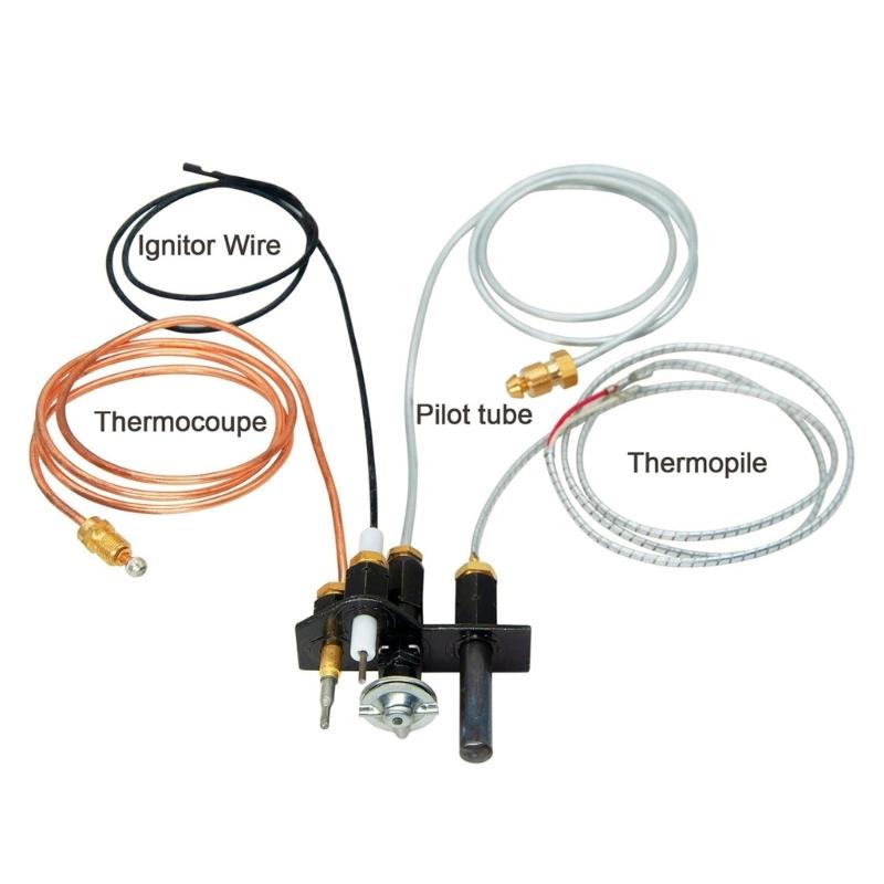 Tubing Water Heater Assembly Spark and Sensor Electrode Electric Water Heater Accessories Suitable for Water Heaters