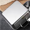 Korean Square Food Serving Trays Stainless Steel Snack Dishes Household Tiramisu Tray  Vegetable