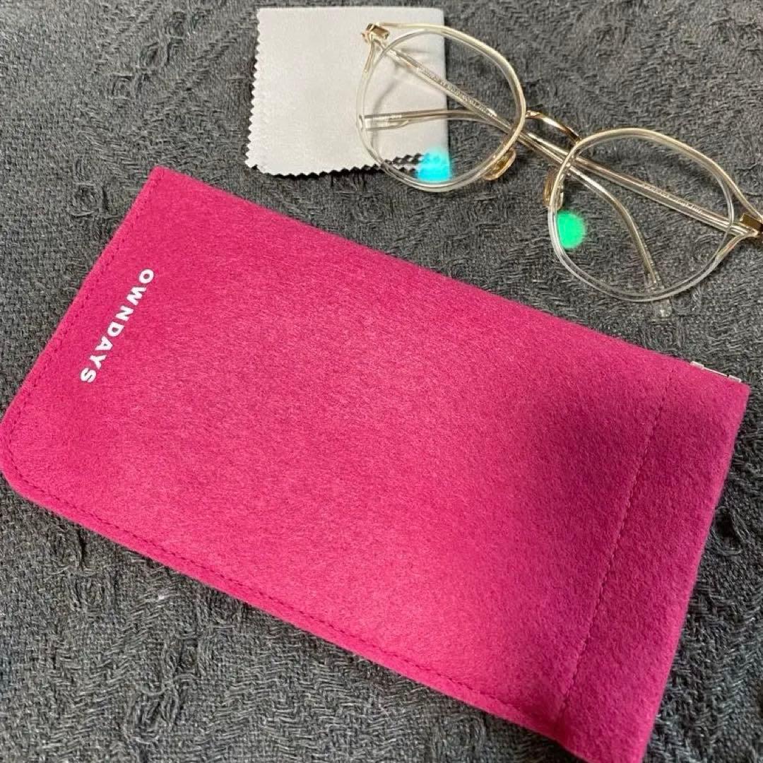 Used OWNDAYS Crown-and-type clear glasses Can be changed to non-prescription glasses