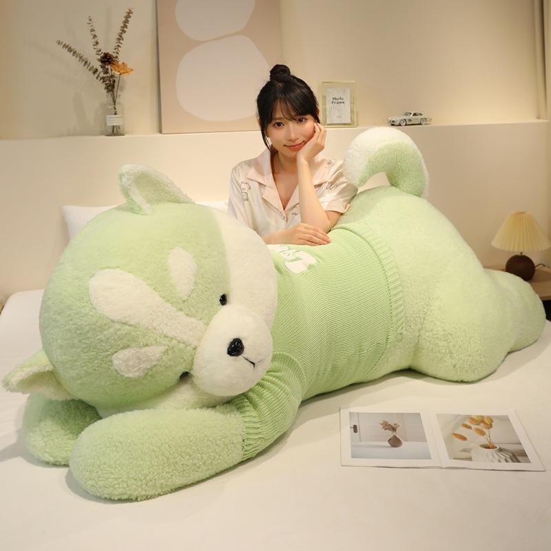 Large Soft Sweater Dog Husky Big Doll Plush Toy Big Dog Doll Girl Ragdoll