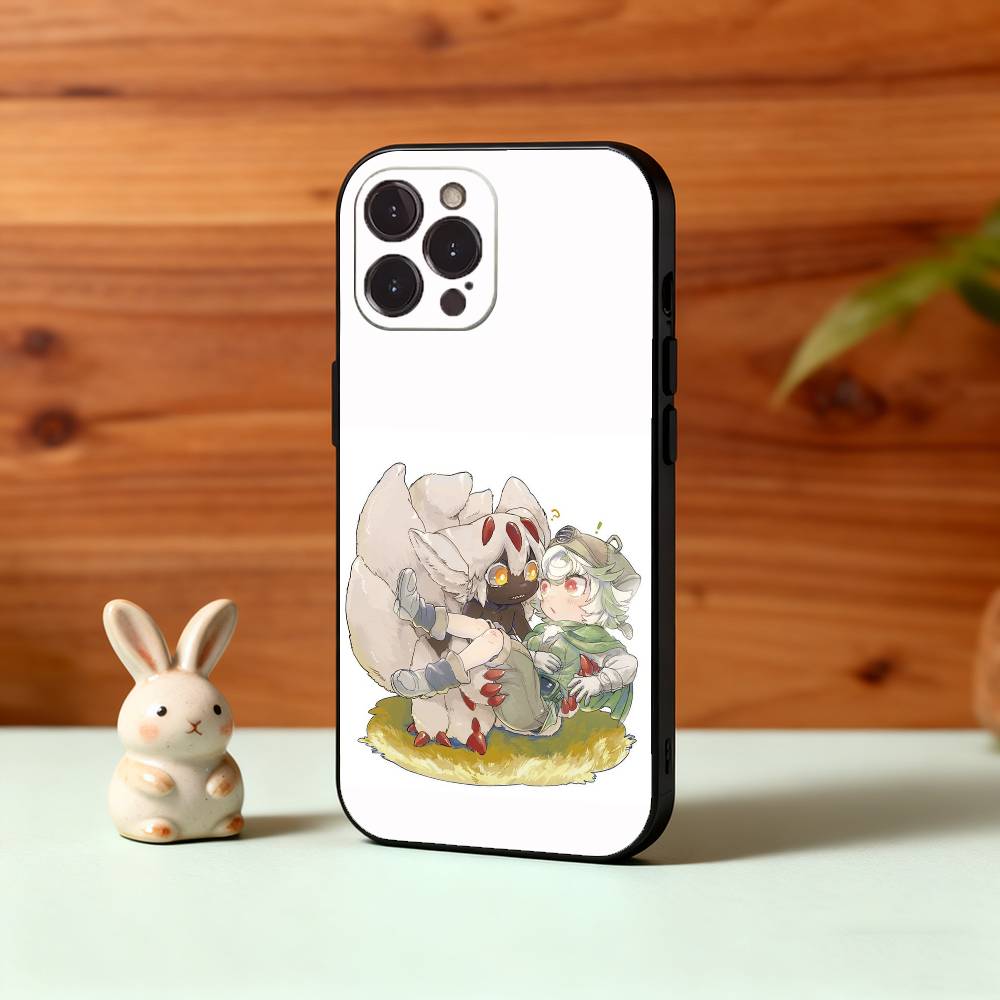 M-Made In A-Abyss Faputa Phone Case For iPhone17,16,15,14,13,12Plus,Pro Max,XS,5G Soft Silicone Black Cover