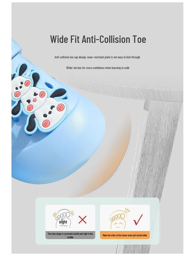 Children's Cute Non-Slip Cartoon Beach Slippers, Closed-Toe Summer Shoes for Girls, 2026 Model