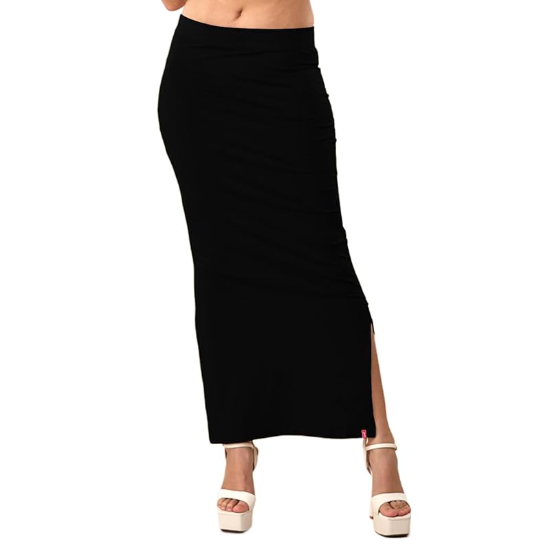 Lyra Women Saree Shaper (Petticoat) Black