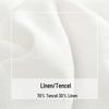 Haut décontracté à manches longues en chanvre blanc Tencel lin pour femme Rain Dew