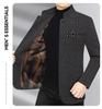 2025 Autumn/Winter Men's Wool Coat for Middle-Aged and Elderly – Business Casual Dad Style, High-Quality Outerwear.