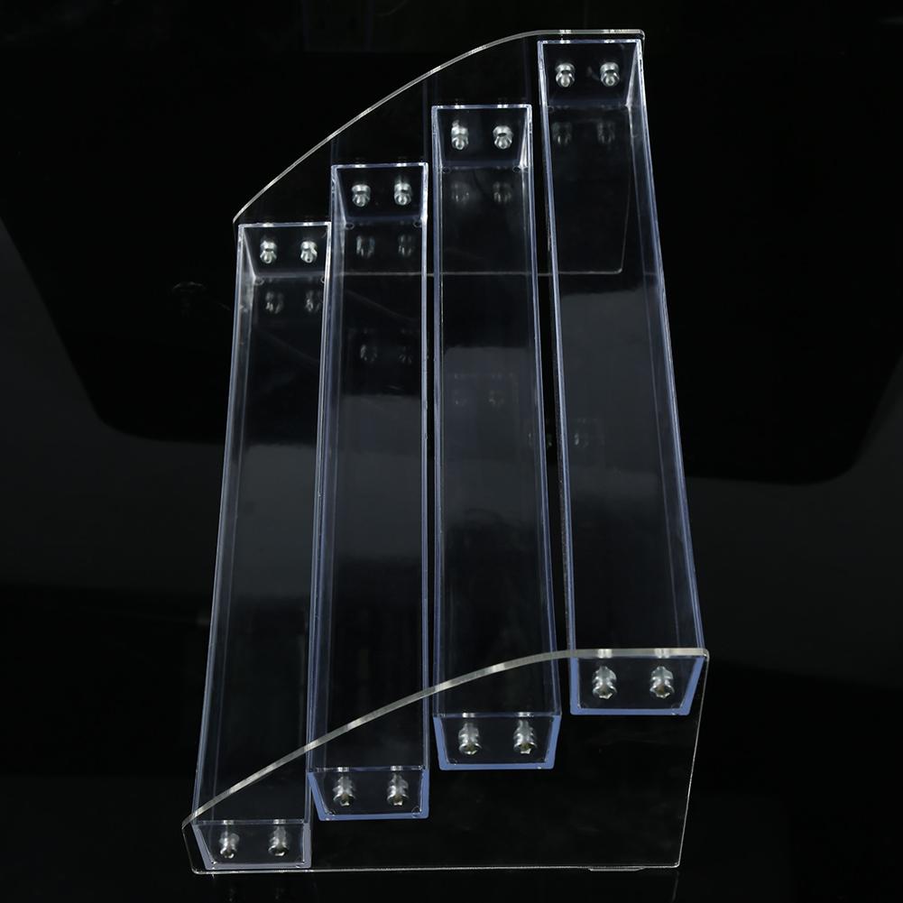 Durable Nail Polish Acrylic Clear Makeup Display Rack Organizer Holder Four Layers