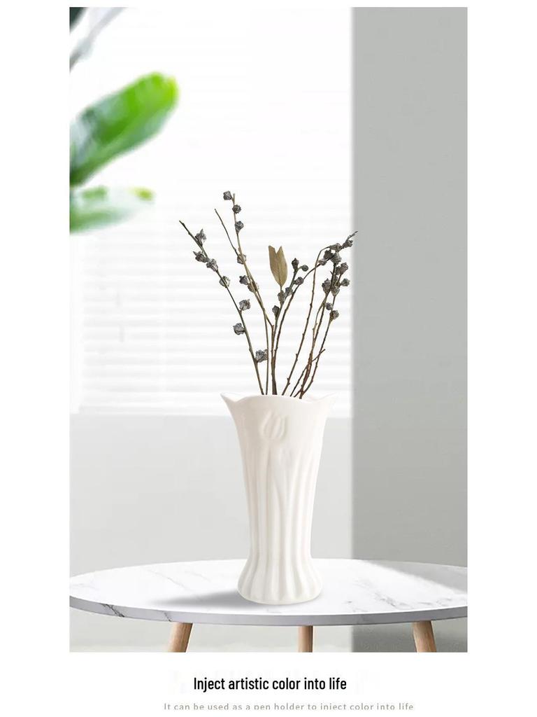 Nordische Keramikvase: Modernes Künstlerisches Blumenarrangement Heimdeko Auslage